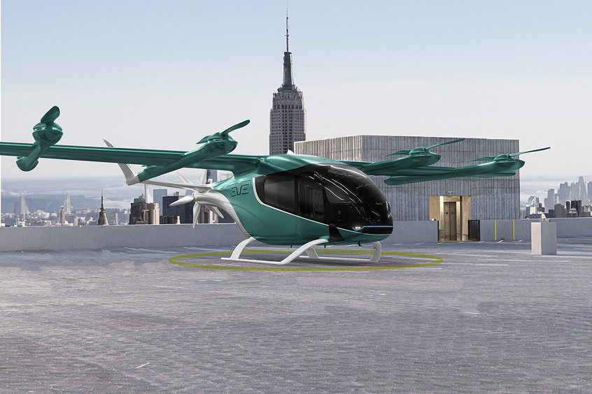 Eve’s eVTOL is scheduled to begin deliveries and enter into service in 2026.