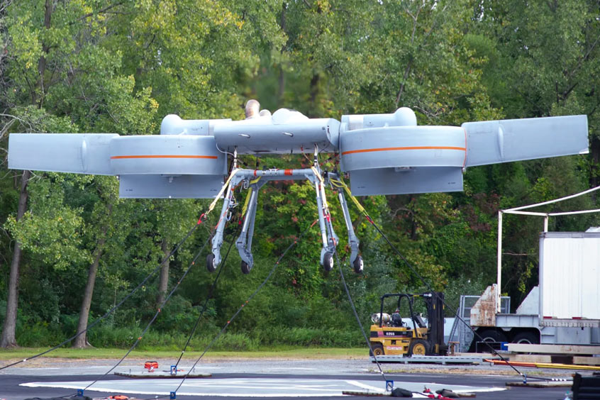 ARES is a modular multi-mission tilt-duct VTOL vehicle that can be operated as an unmanned aerial system (UAS) or with an optional manned flight module.