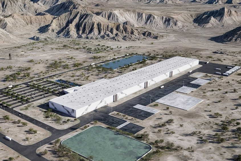 A 3D rendering of Lyten's planned gigafactory in the Reno AirLogistics Park at Stead Airport.