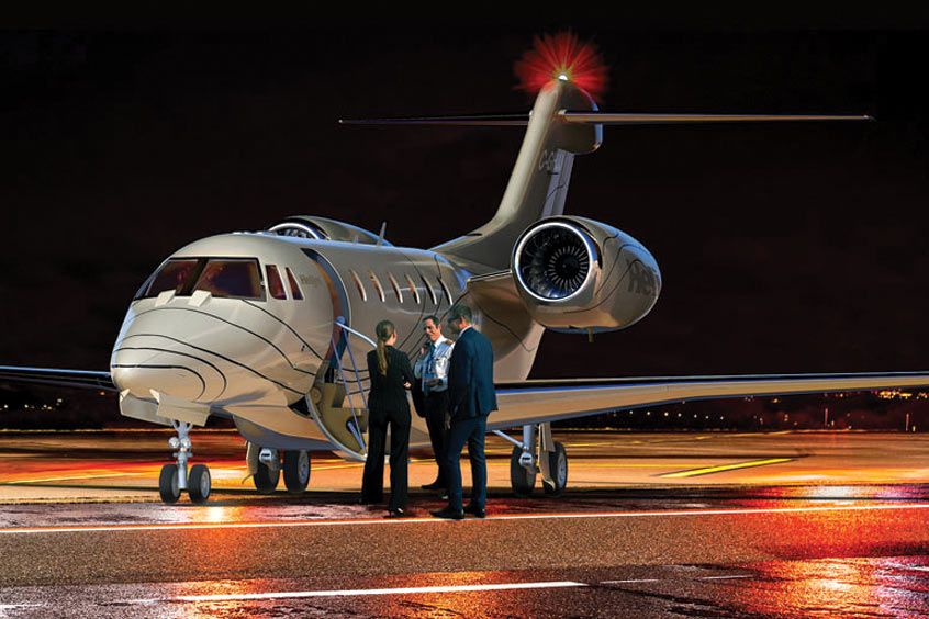 Helijet’s Citation X.