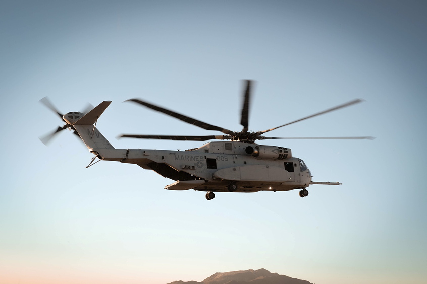 The CH-53K is a heavy-lift rotorcraft for the United States military and allied partners.
