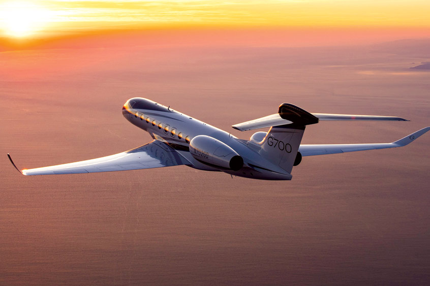 Gulfstream is showcasing the capabilities of the aircraft directly to customers.