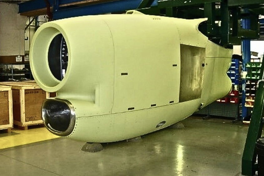 The first nacelle was delivered in September.