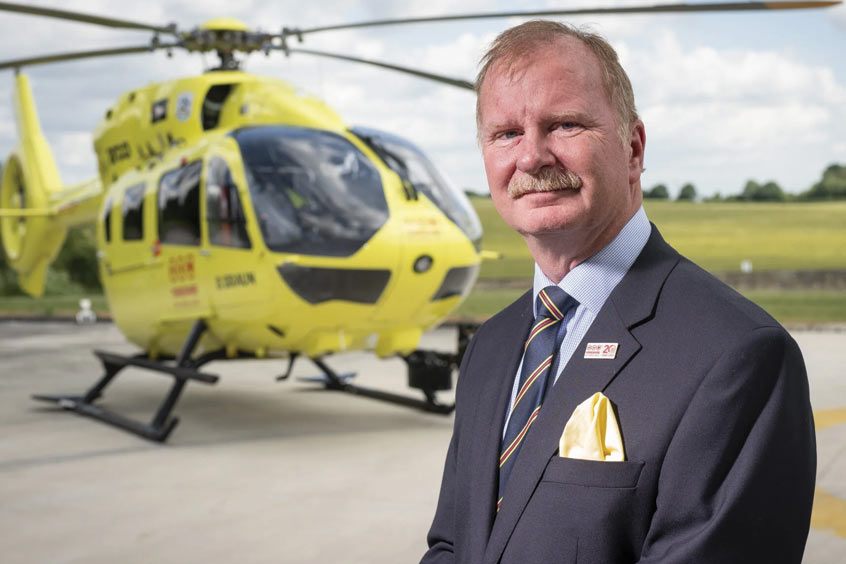 Mike Harrop, chairman of Yorkshire Air Ambulance.