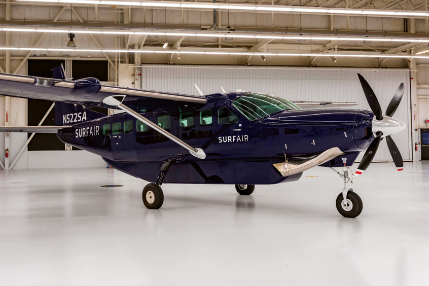 One of Surf Air's new Cessna Grand Caravan EX from Textron Aviation.