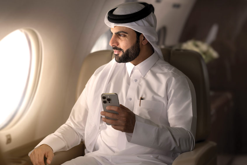 Passengers will be able to stream movies and tv shows, watch live sports and work uninterrupted while flying at 45,000ft.