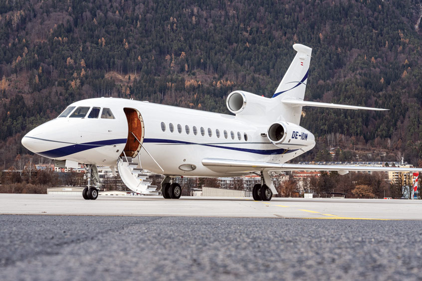 Charter operator MHS Aviation has welcomed a Falcon 900EX from management arm Elangeni.