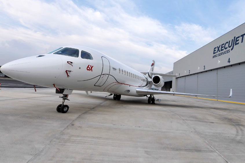 An all-new Dassault Falcon 6X.