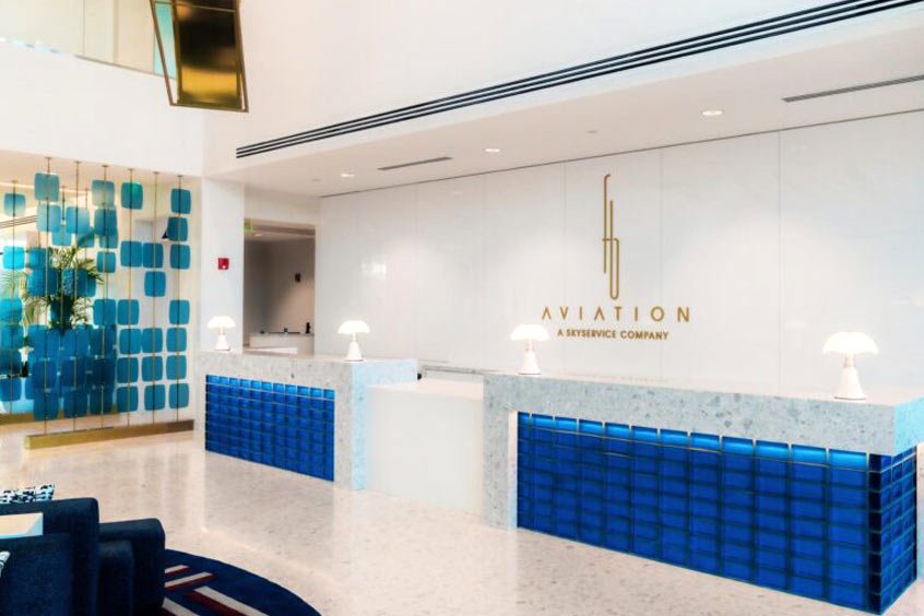 Fontainebleau's new Fort Lauderdale-Hollywood Airport FBO.