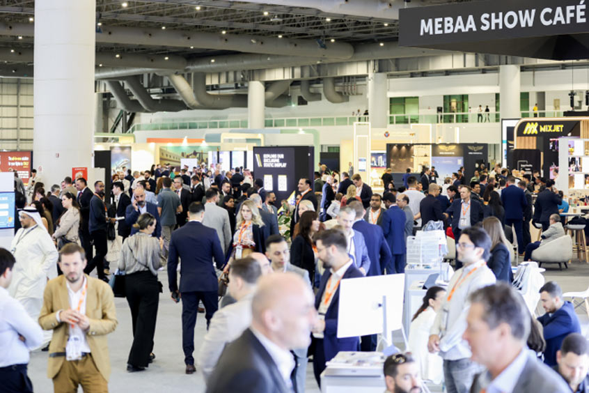 A view of the busy MEBAA Show 2024.