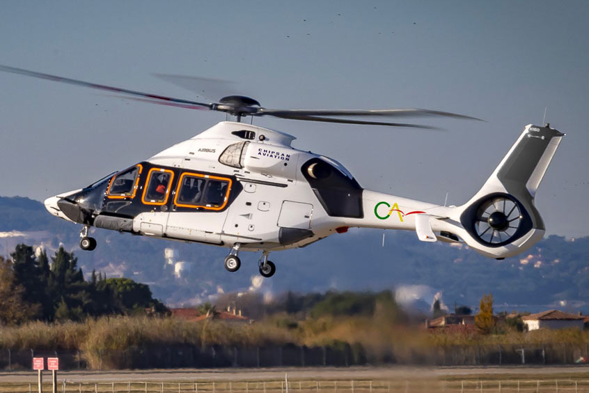 The aircraft is the first H160 to operate in India.