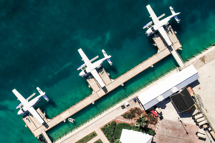 The conference is being held against the backdrop of Miami, Florida, where seaplanes play an important part in the local travel network.